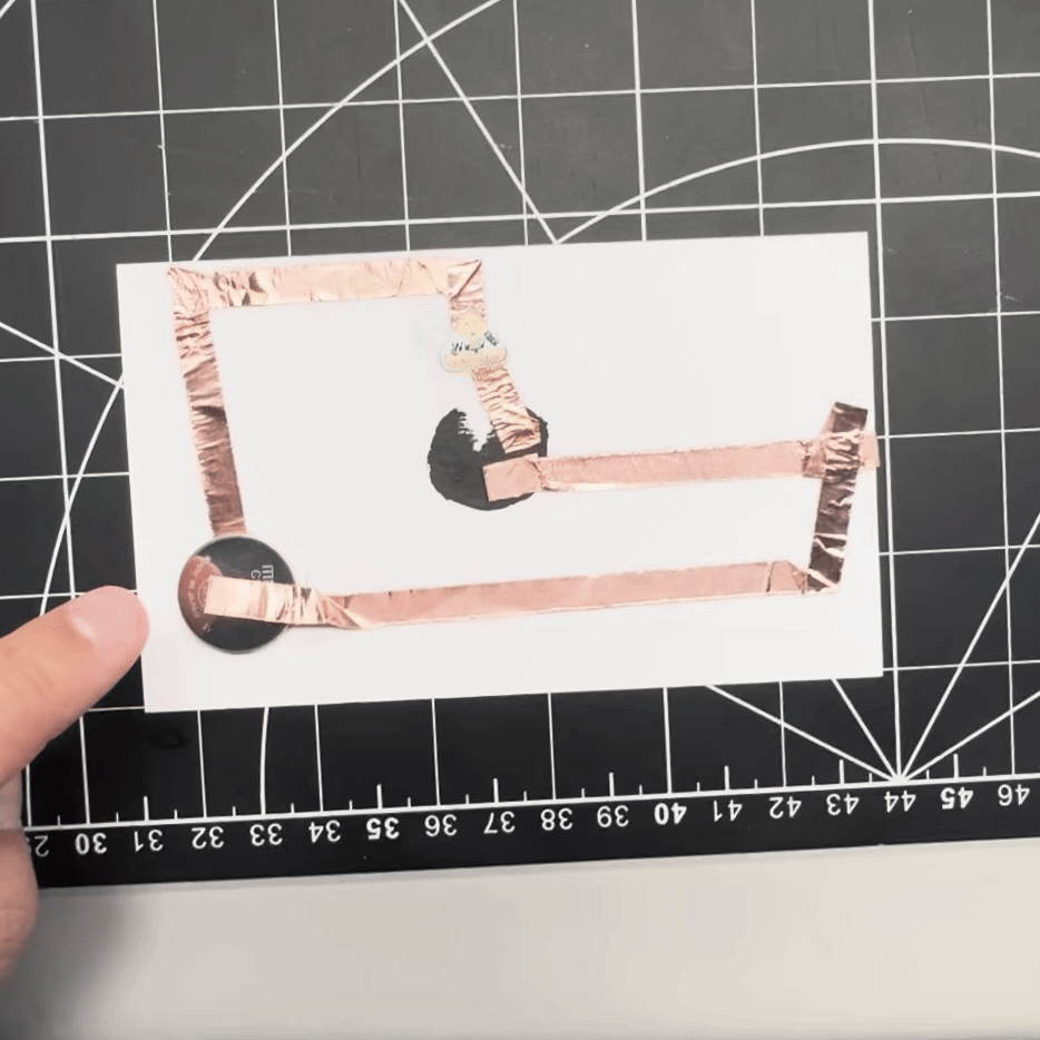 Video demo of attempt at closing a series circuit with the experiementation of graphite paint. 