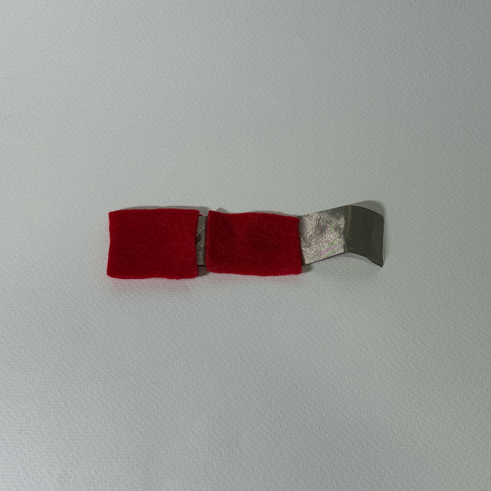 This is a picture of the top/outside of the button prototype.