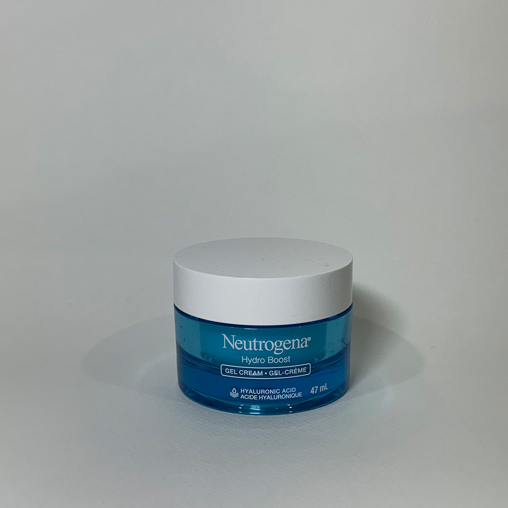 For my photography I set up a large white paper over my dresser and would use an adjustable light to help make sure the shadows weren&rsquo;t too distracting (I would only adjust where the light would come from if the shadows were too harsh). Additionally, I resized all photos taken from my phone onto a 1000x1000 pixel artboard on photoshop to help ensure some amount of consistency. This first photo I just took a photo of the cream straight on.