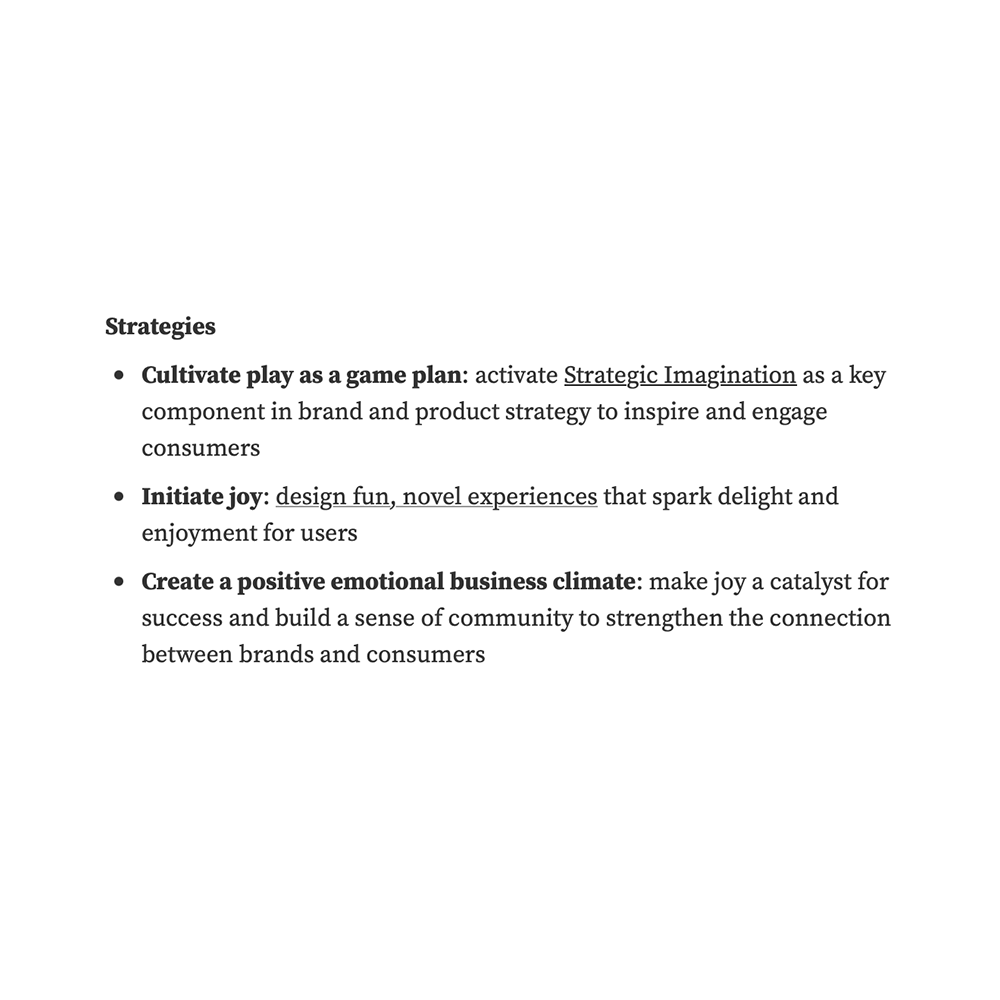 These are strategies taken from the WGSN article that discuss ways to best help the energizers which in turn helped us formulate our HMI statements.